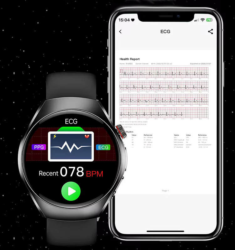 Смарт-часы Lemfo ET460 с измерением давления, ЭКГ и Bluetooth-звонками
